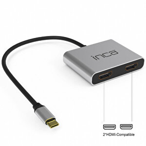 Inca ITPC-4T Type-C Hub X4  Çift HDMI 4K buyuk 2