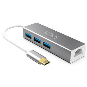 Inca ITPC-3T Type-C Girişli 4 Port Usb 3.0 Çoklayıcı Hub + Ethernet RJ45 
