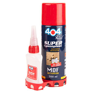 404 Aktivatörlü Hızlı MDF Yapıştırıcı 200 ml + 50 gr buyuk 1