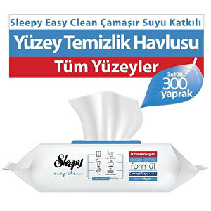 Sleepy Easy Clean Çamaşır Suyu Katkılı Yüzey Temizlik Havlusu 100 Yaprak buyuk 2