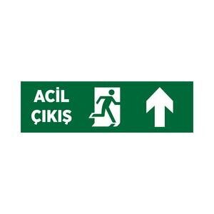 Acil Çıkış Düz Uyarı Levhası