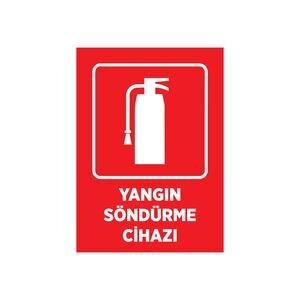 Yangın Söndürme Cihazı Uyarı Levhası