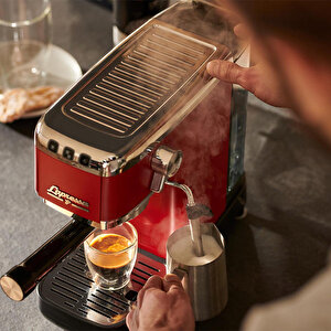 Tchibo Lapressa Manuel Espresso Makinesi Kırmızı buyuk 5
