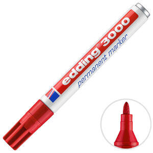 Edding 3000 Boya Marker Kalem Kırmızı