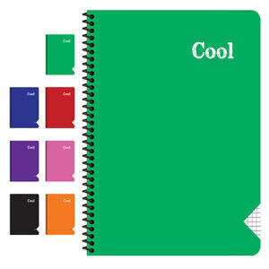 Keskin Color Cool Spiralli PP kapak A4 Kareli Defter 60 Yaprak