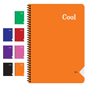 Keskin Color Cool Spiralli PP kapak A4 Çizgili Defter 120 Yaprak buyuk 1