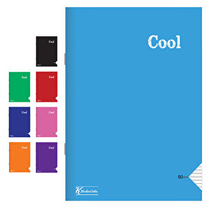 Keskin Color Cool A4 80 Yaprak Çizgili Pp Kapak Dikişli Defter buyuk 1