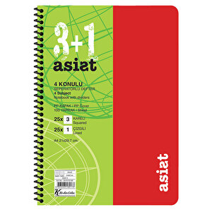 Keskin Color A4 3+1 Asist Ayraçlı PP Kapak Defter 100 Yaprak buyuk 3