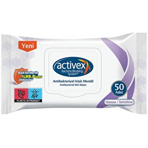 Activex Antibakteriyel Islak Mendil 50Li Paket buyuk 1