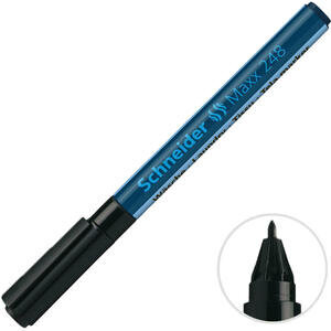 Schneider Maxx 248 Çamaşır Marker Kalem Uç  0.1 mm Siyah 