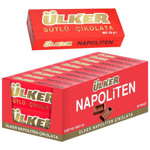 Ülker Napoliten Sütlü Çikolata 33 g 20'li