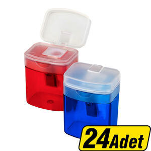 Bigpoint Bp981-20 Depolu Kapaklı Kalemtıraş 24'lü Paket