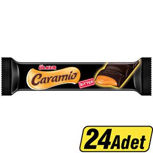 Ülker Caramio Karamel Dolgulu Bitter Çikolata 32 g 24'Lü buyuk 1