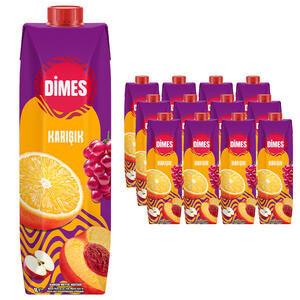 Dimes Meyve Nektarı Karışık 1 Lt 12'Li