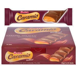Ülker Caramio Karamel Dolgulu Sütlü Çikolata 32 g 24'Lü