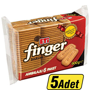 Eti Finger Bisküvi 900 g 5'Li buyuk 1