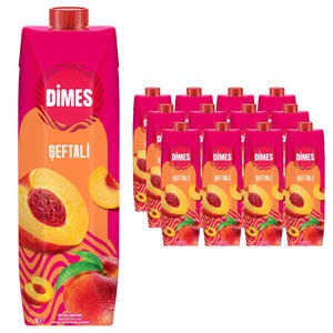 Dimes Meyve Nektarı Şeftali 1 Lt 12'Li