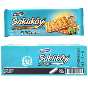 Ülker Saklıköy Sütlü Kremalı Bisküvi 100 g 24'lü