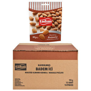 Tadım Kavrulmuş Badem İçi 90 gr 12'Li