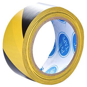 Boss Tape Yer İşaretleme İkaz Bandı 50 mm x 33 m Sarı / Siyah Çizgili buyuk 2