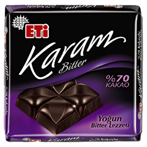 Eti Karam Bitter Çikolata %70 Kakaolu 60 gr 10'lu buyuk 2