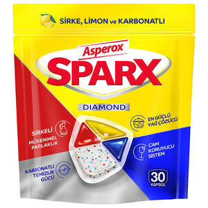 Asperox Sparx Hepsi Bir Arada  Bulaşık Makinesi 30'lu Tablet