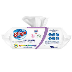 Bingo Yüzey Temizleme Havlusu Lavanta Kokulu 96 Yaprak
