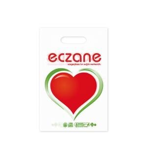 Eczane Baskılı Poşet 0 Numara 20 cm x 30 cm 100'lü Paket