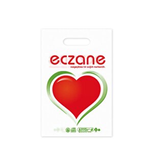 Eczane Baskılı Poşet 0 Numara 20 cm x 30 cm 100'lü Paket buyuk 1