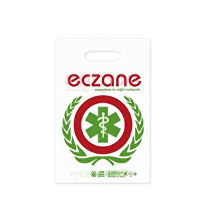 Eczane Baskılı Poşet 0 Numara 20 cm x 30 cm 100'lü Paket buyuk 2