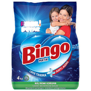 Bingo Matik Renkli Beyaz 4 kg Toz Deterjan