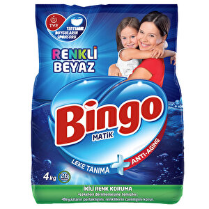 Bingo Matik Renkli Beyaz 4 kg Toz Deterjan buyuk 1