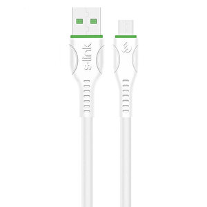 S-link SL-X201 1 Metre 10W 2A Usb to Micro Usb Güvenli Hızlı Data + Sarj Kablosu buyuk 2