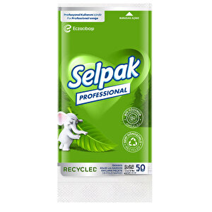 Selpak Profesyonel Recycled 40 x 40 1/8 Peçete 50 Yaprak x 20'li Paket buyuk 1