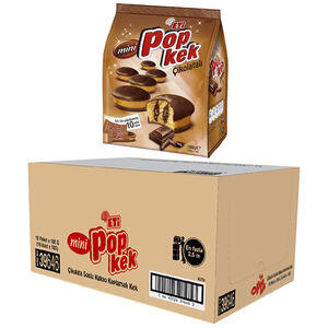Eti Popkek Mini Çikolatalı 180 g x 10'lu 