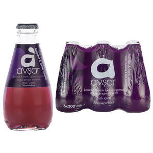 Avşar Karadut & Frenk Üzümü Aromalı Maden Suyu 6 x 200 ml