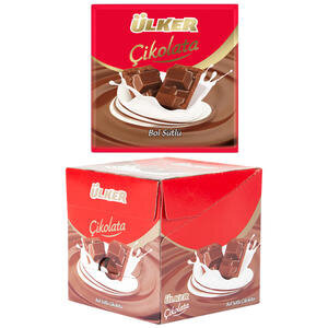Ülker Bol Sütlü Kare Çikolata 60 gr x 6'lı Paket