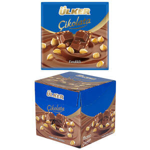 Ülker Fındıklı Kare Çikolata 60 gr x 6 Adet