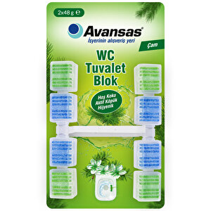 Avansas WC Blok 48 gr 2'li Çam buyuk 1