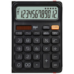 Daxi X-160 Siyah Hesap Makinesi