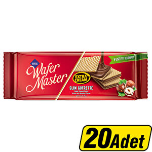 Wafer Master Fındıklı Slim Gofret 128 g x 20'li buyuk 1