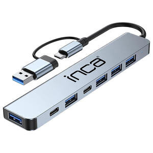 Inca IUTP-7T USB+Type-C Girişli 7 Port Dönüştürücü Hub