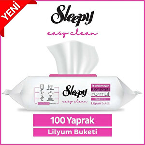 Sleepy Easy Clean Lilyum Buketi Yüzey Temizlik Havlusu 100 Yaprak buyuk 2