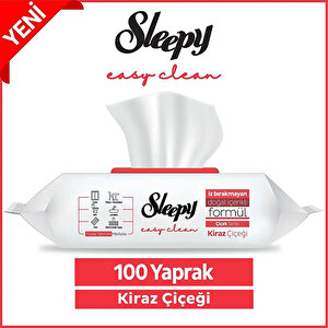 Sleepy Easy Clean Kiraz Çiçeği Yüzey Temizlik Havlusu 100 Yaprak buyuk 2