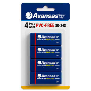 Avansas SG-24S Orta Boy Sınav Silgisi 4'lü Paket