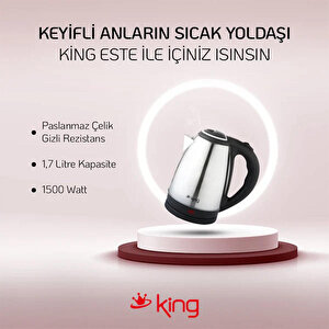 King Este K1005 1500 W 1.7 litre Su Isıtıcı buyuk 2