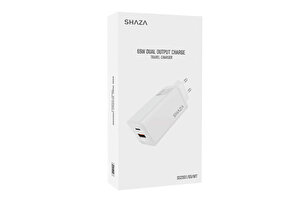 Shaza Çift Çıkışlı USB Type-C Şarj Adaptörü buyuk 2
