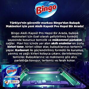 Bingo Akıllı Kapsül Pro Bulaşık Makinesi Deterjanı Tableti 80'li buyuk 4