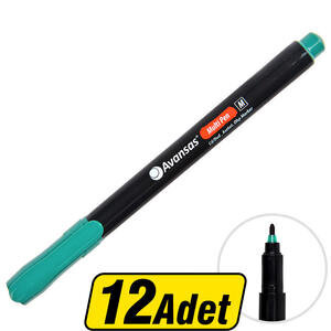 Avansas Multipen Permanent Asetat Kalem Yeşil M Uç 12'li Paket