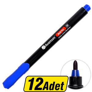Avansas Multipen Permanent Asetat Kalem Mavi M Uç 12'li Paket